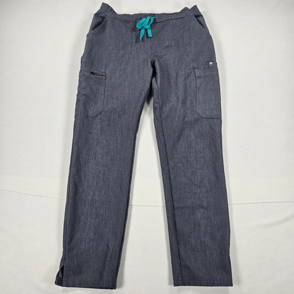 Figs High Waisted Yola Skinny Fit Scrub Pants‎ in Graphite Women's Size Small